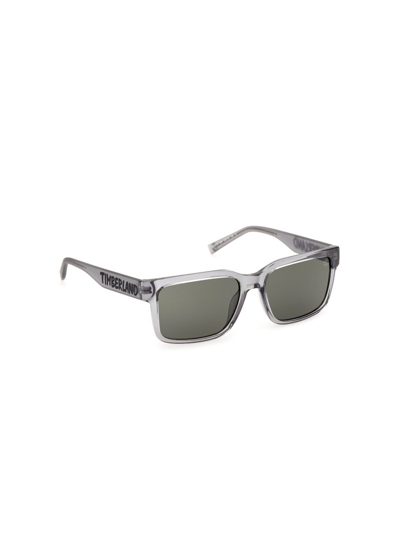 Timberland Boys Rectangular Shape  Sunglasses TB0001220N54 Lens Size: 54 Millimeter - Shiny Grey - Image 3
